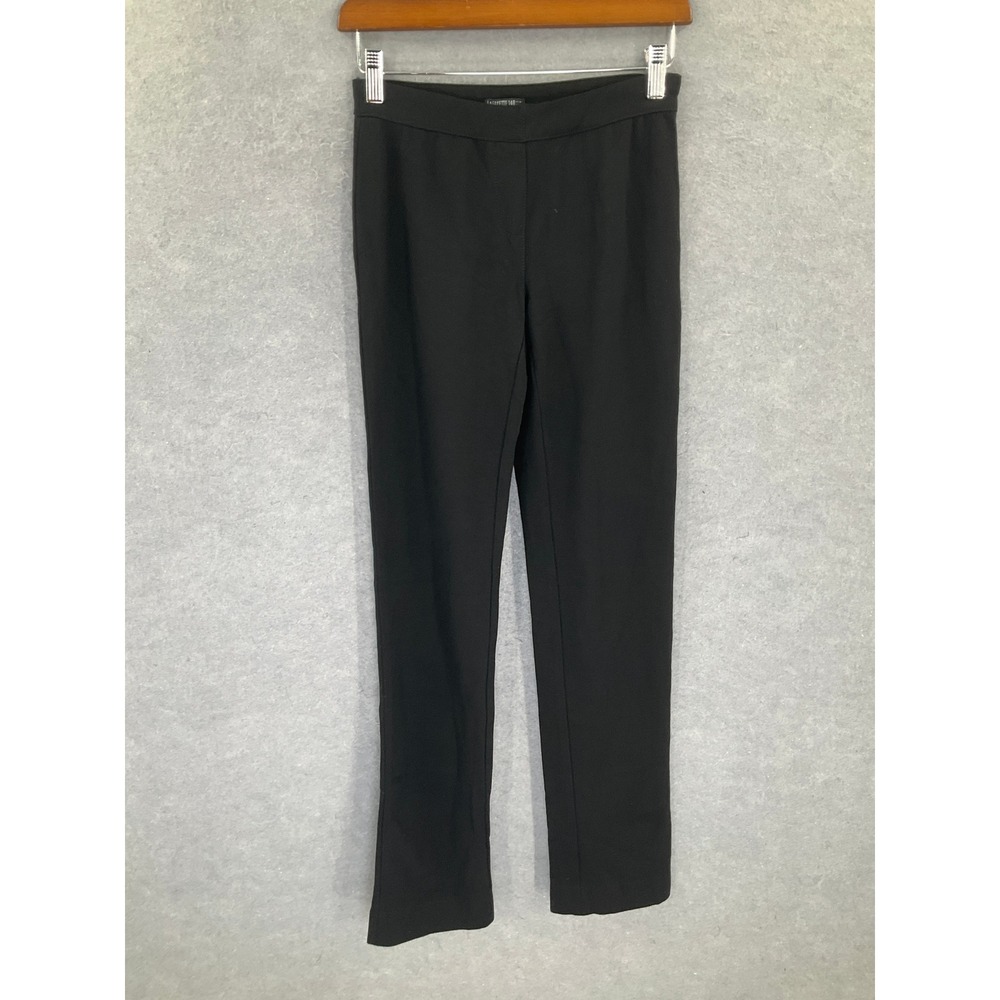 Lafayette 148 New York Black‎ Stretch Slim Leg Pull On Pants Women's 00 Trouser